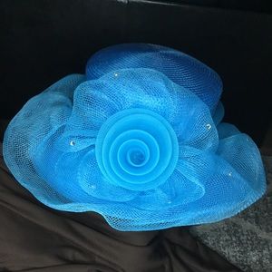 Blue Summer Derby Hat